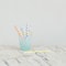 Hello Honey® 6-Piece Multicolor Glass Cocktail Stir Stick Set with Stripes